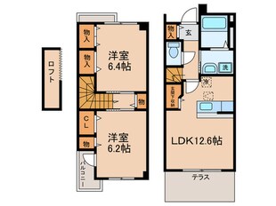 カメ－リア２番館の物件間取画像